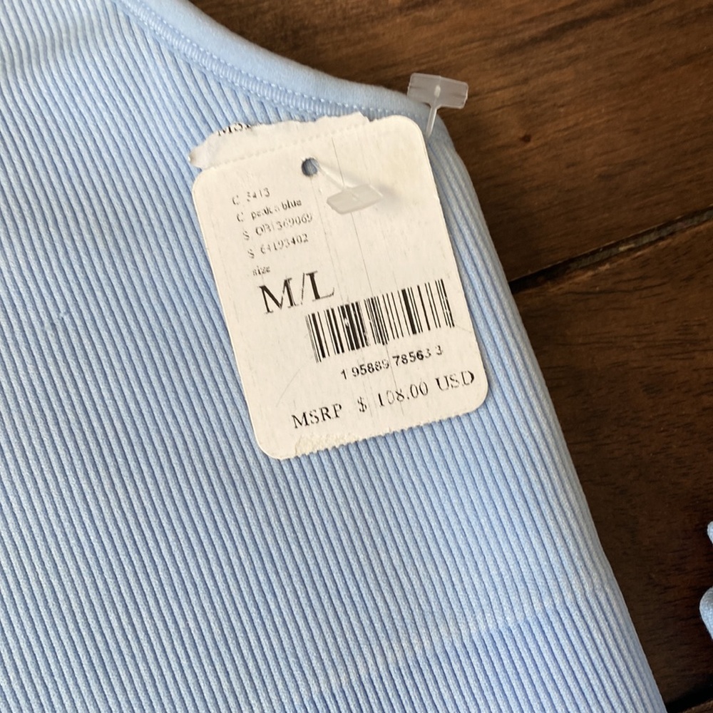 Sold🌸NWT🌸 Free People “Peek a Blue” matching set ❤️ - Picture 5 of 8